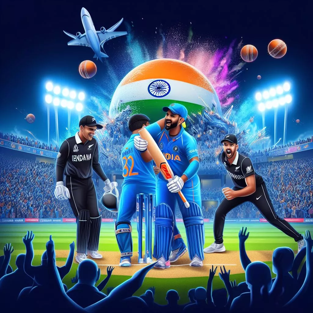 India beats New Zealand by 4 wickets in the ICC Cricket World Cup